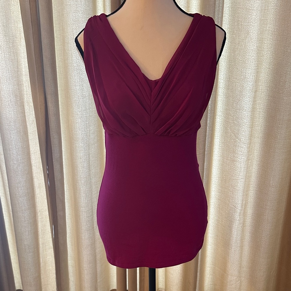 Express Women's Deep purple Sleeveless Blouse